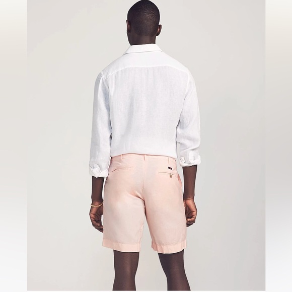Faherty Chino Shorts Mens 33 & 40 Golf Linen Prep Malibu Summer Pink NEW w/Tags - Picture 2 of 6
